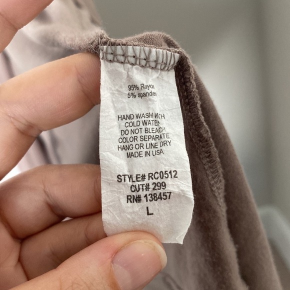 Rolla COSTER Jersey Knit Open Back Maxi Dress - Tan L - Picture 7 of 9